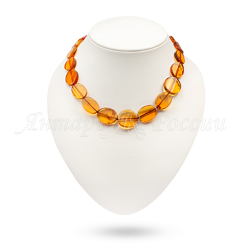 Бусы, янтарь