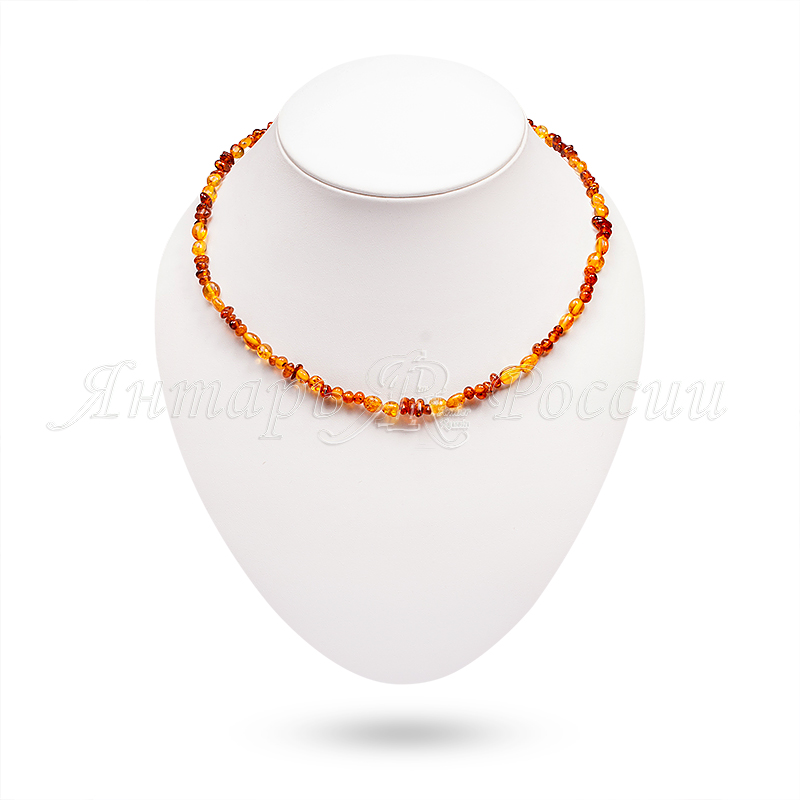 Бусы, янтарь